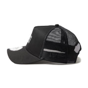 New Era 9FORTY A-Frame TPU Box Logo Tonal Black Trucker Cap