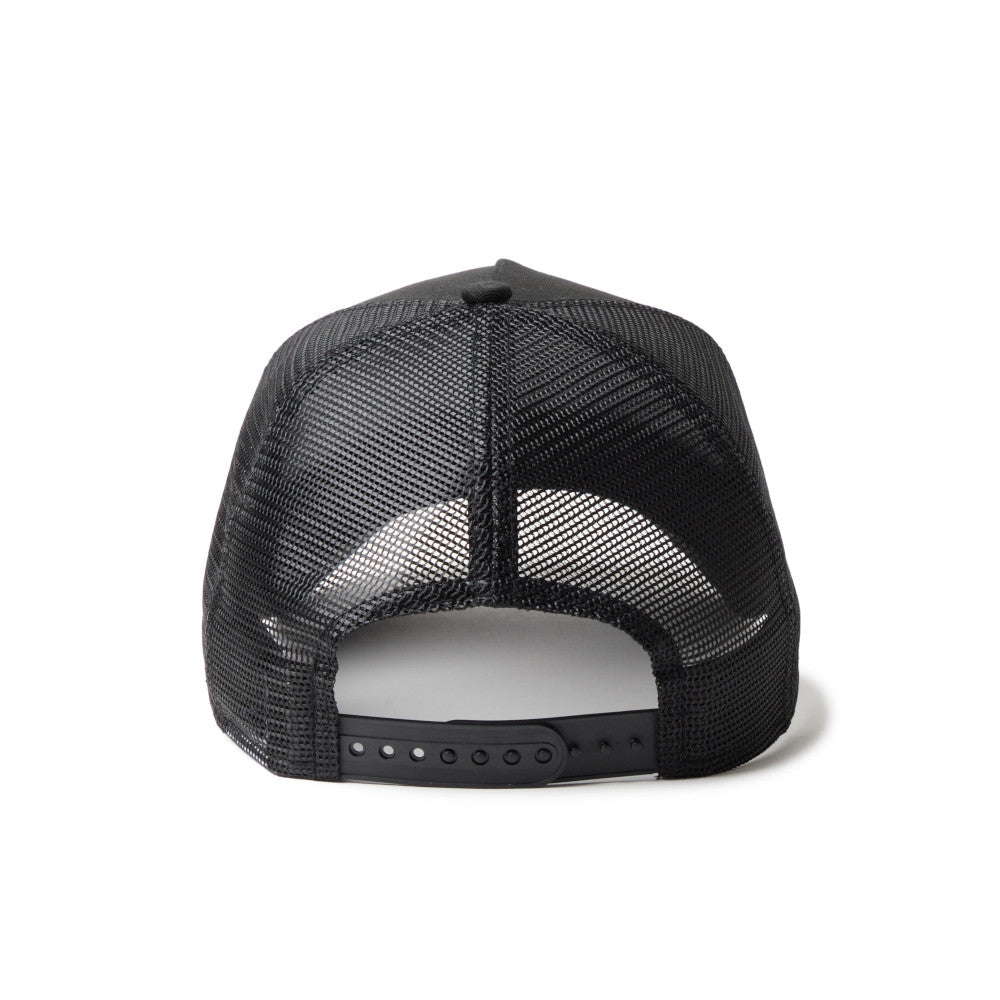 New Era 9FORTY A-Frame TPU Box Logo Tonal Black Trucker Cap
