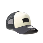 New Era 9FORTY A-Frame TPU Box Logo Cream Grey Trucker Cap