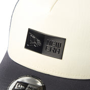 New Era 9FORTY A-Frame TPU Box Logo Cream Grey Trucker Cap