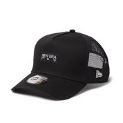 New Era 9FORTY A-Frame Tracker Metal Flag Black Silver Snapback Cap