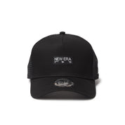 New Era 9FORTY A-Frame Tracker Metal Flag Black Silver Snapback Cap