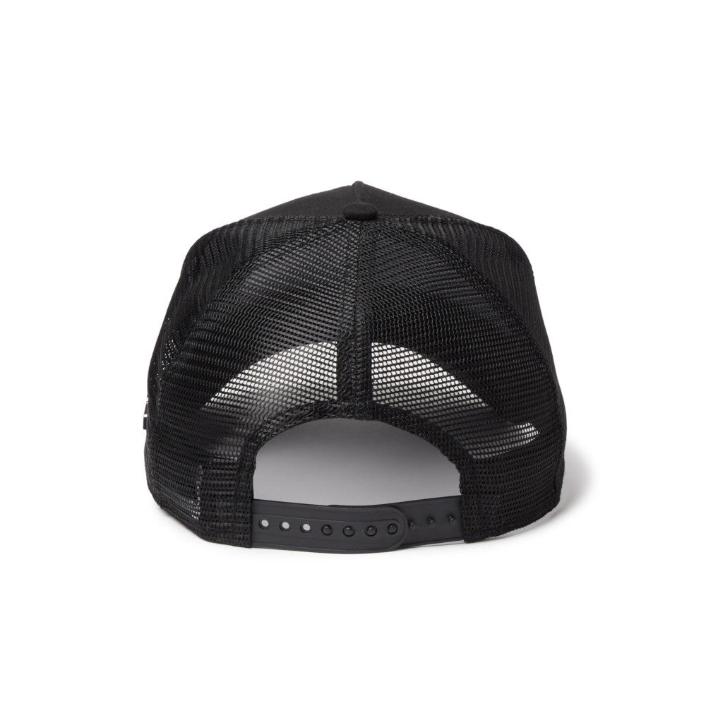 New Era 9FORTY A-Frame Tracker Metal Flag Black Silver Snapback Cap