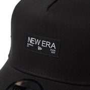 New Era 9FORTY A-Frame Tracker Metal Flag Black Silver Snapback Cap