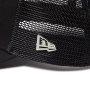 New Era 9FORTY A-Frame Tracker Metal Flag Black Silver Snapback Cap