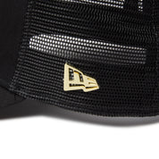 New Era 9FORTY A-Frame Tracker Metal Flag Black Gold Snapback Cap