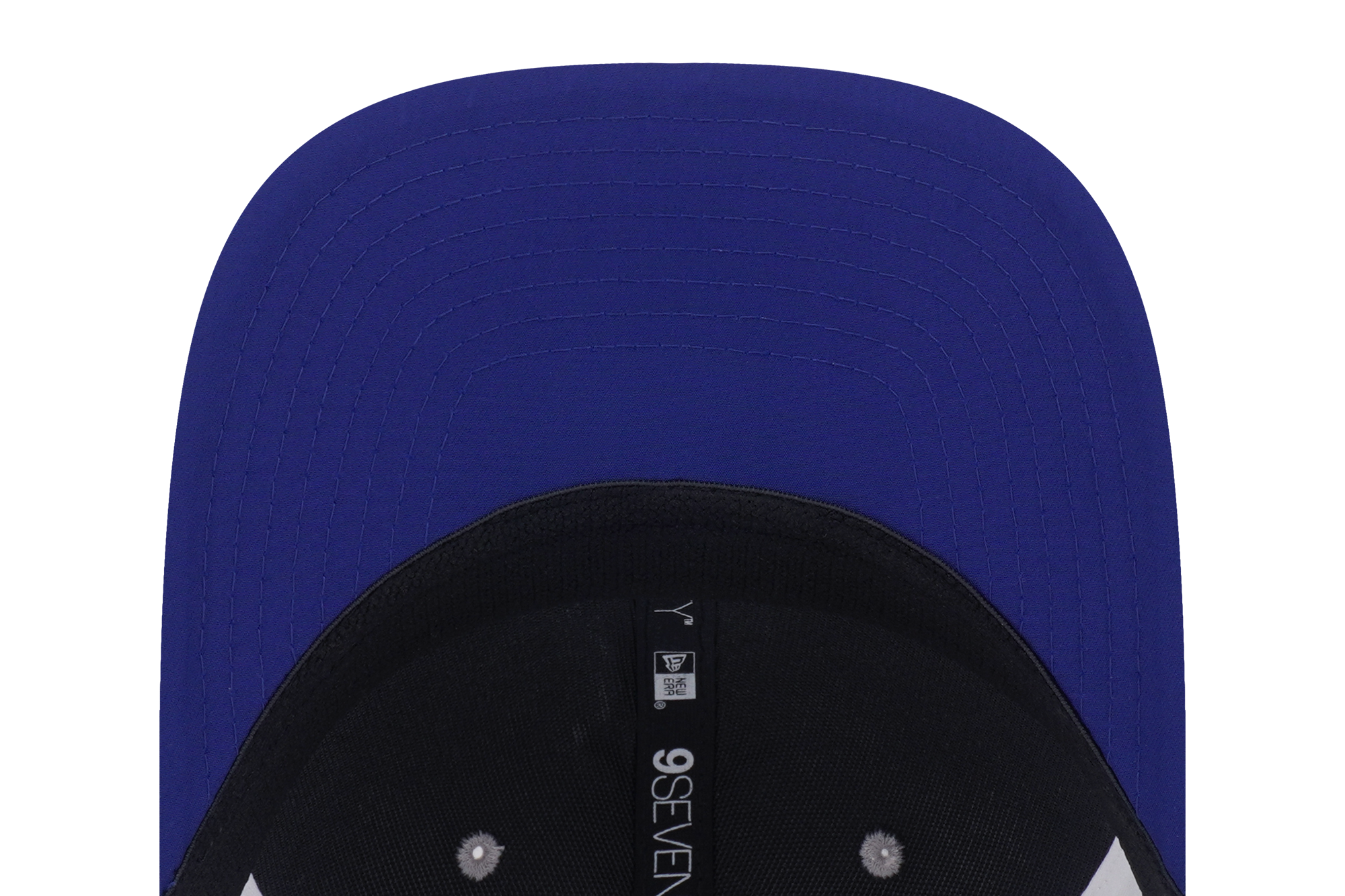New Era 9SEVENTY Los Angeles Dodgers Gray Dark Royal Stretch Snapback Trucker Cap