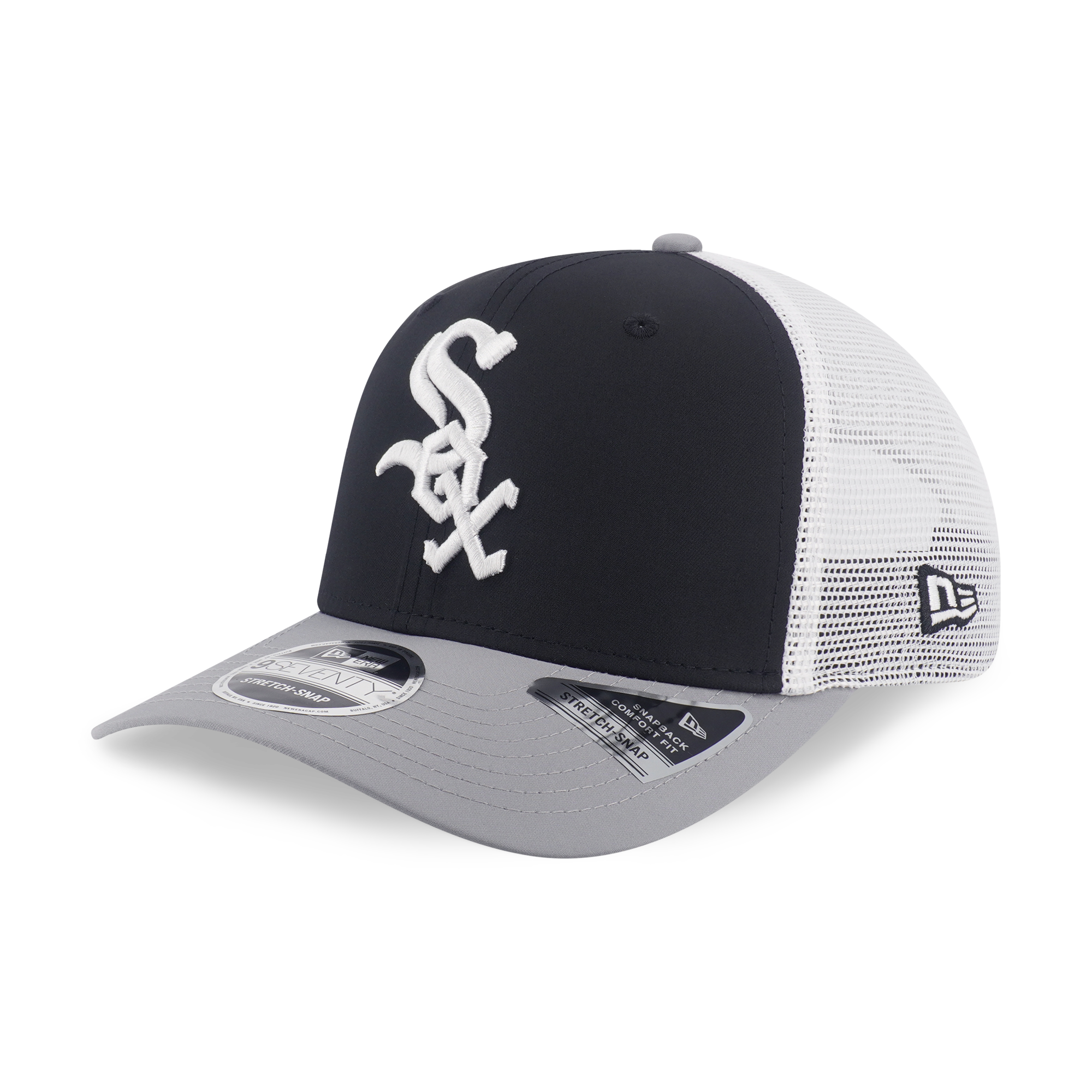 New Era 9SEVENTY Chicago White Sox Black Gray Trucker Cap