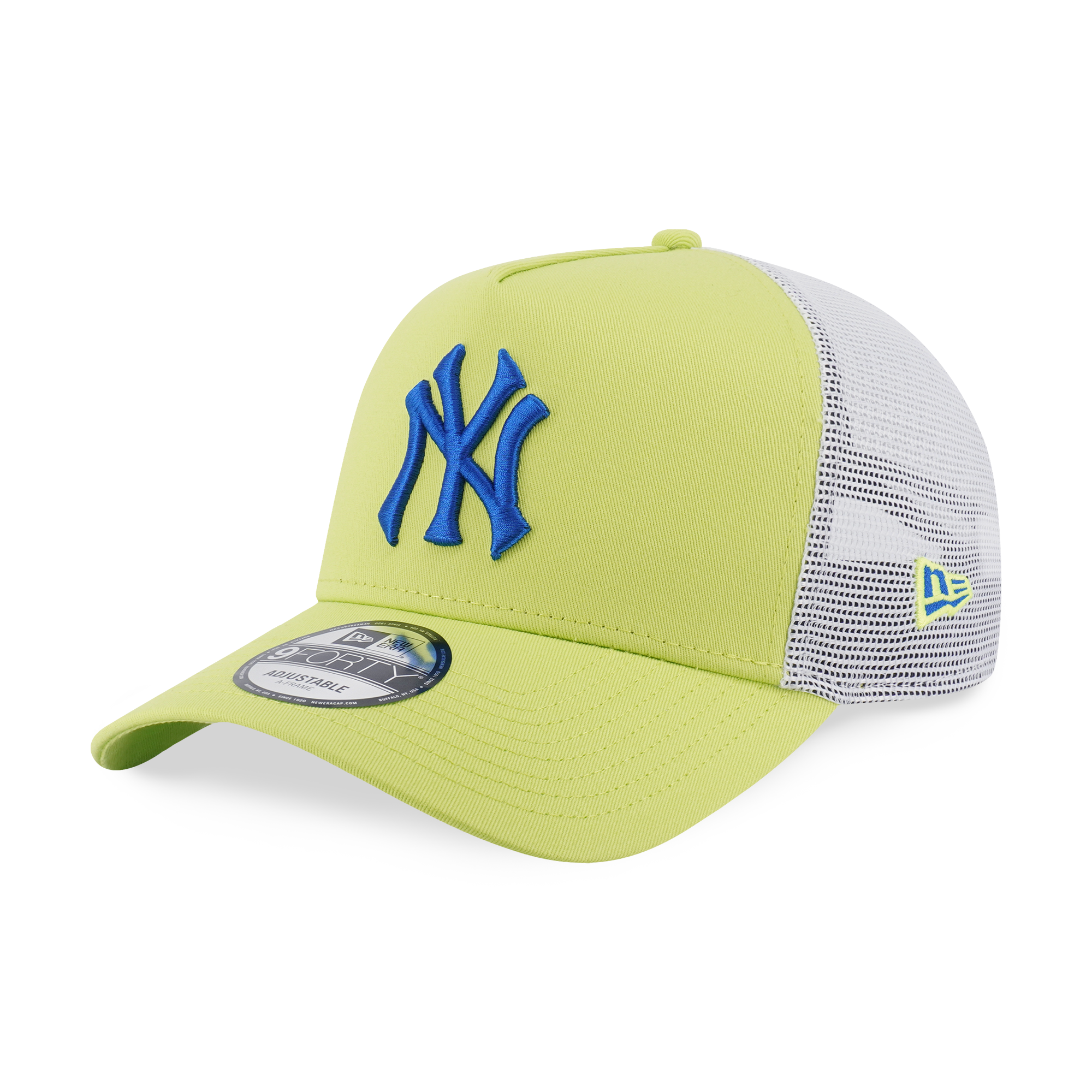 New Era 9FORTY A-Frame Color Era New York Yankees Cyber Green Trucker Cap