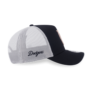 New Era 9FORTY A-Frame Tri Color Era Los Angeles Dodgers Black Trucker Cap