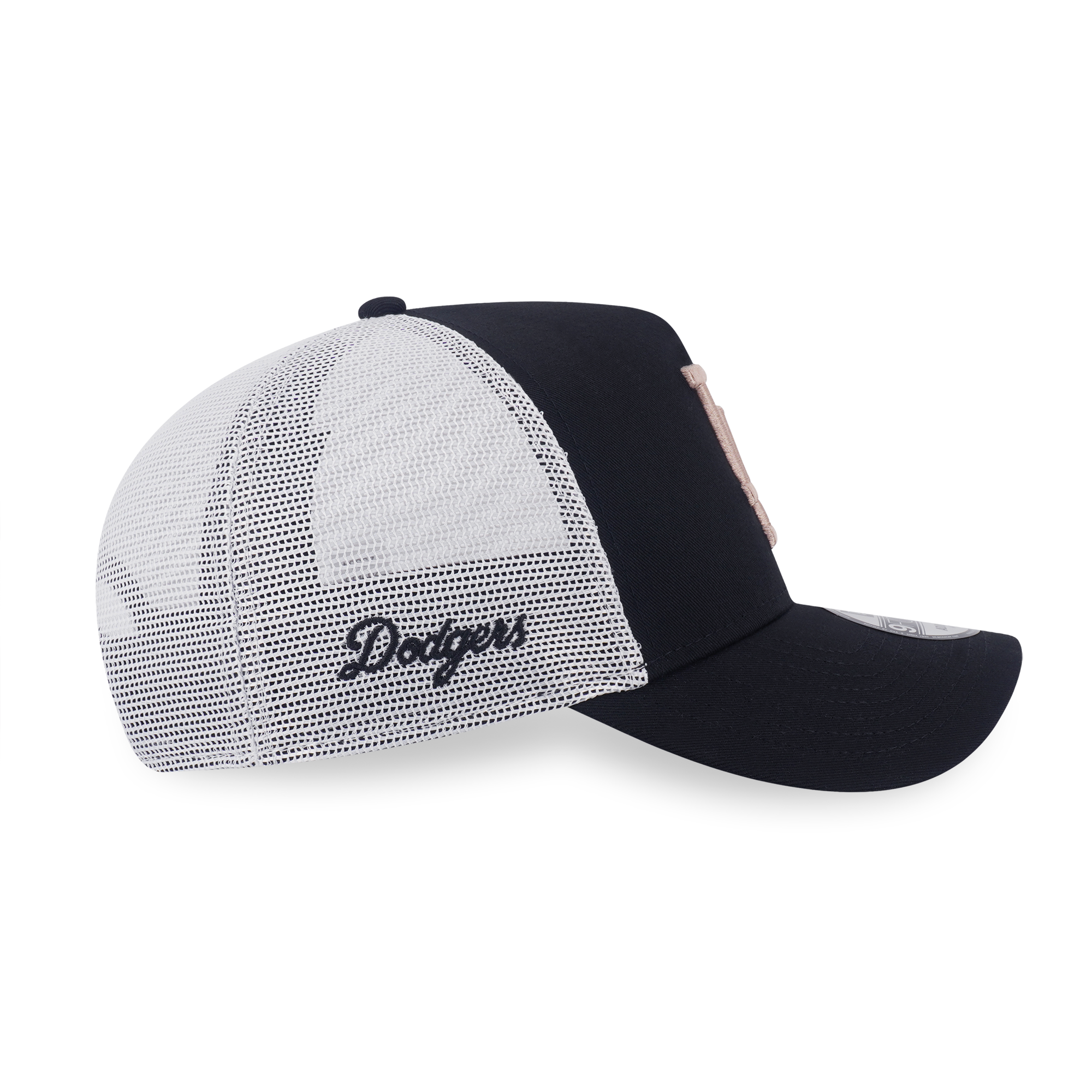 New Era 9FORTY A-Frame Tri Color Era Los Angeles Dodgers Black Trucker Cap