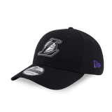 New Era 9FORTY Los Angeles Lakers Cross Panels Script Black Adjustable Cap