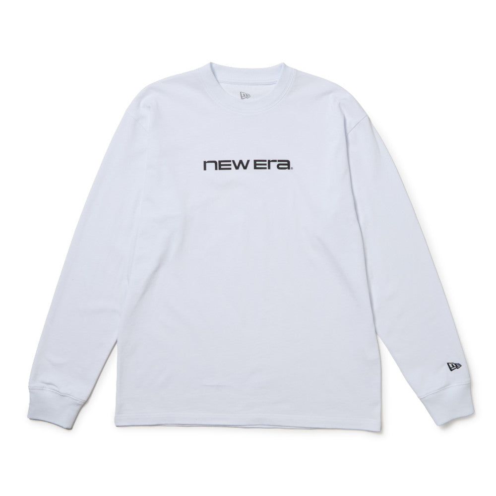 New Era Brand Name Logo White Long Sleeve T-Shirt