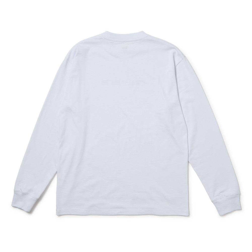 New Era Brand Name Logo White Long Sleeve T-Shirt