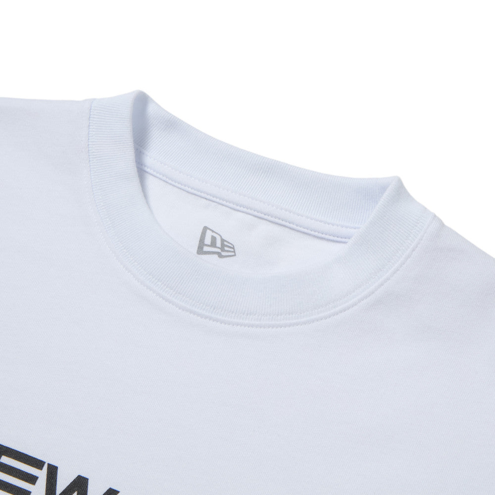 New Era Brand Name Logo White Long Sleeve T-Shirt