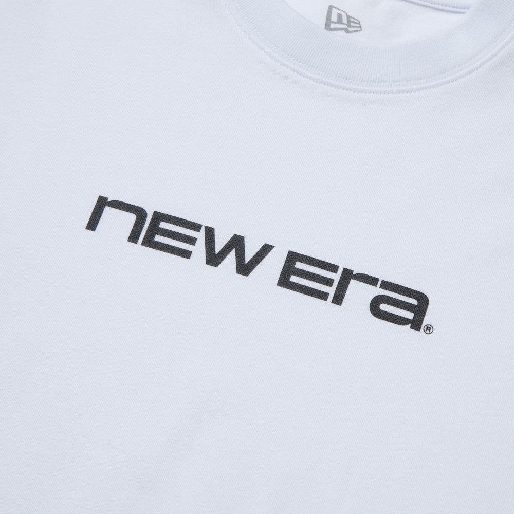 New Era Brand Name Logo White Long Sleeve T-Shirt