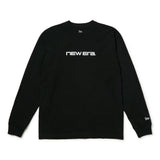 New Era Brand Name Logo Black Long Sleeve T-Shirt