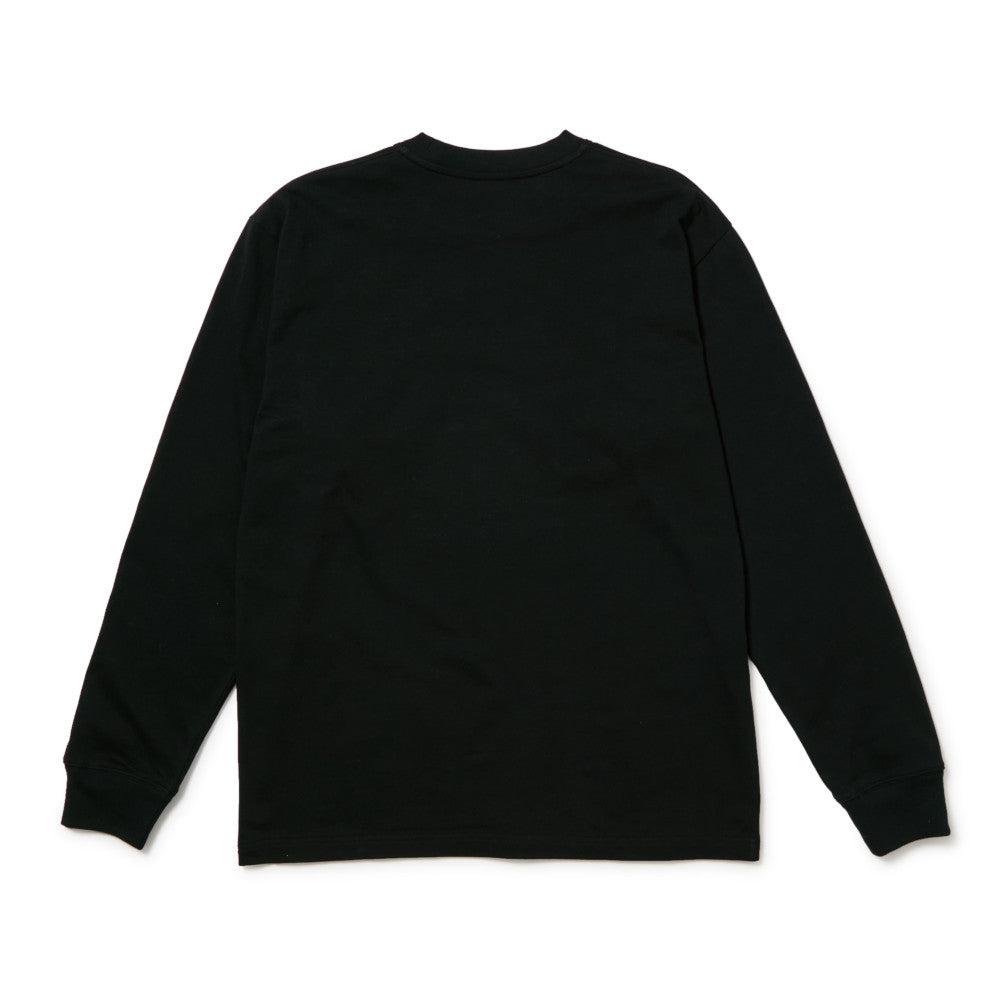 New Era Brand Name Logo Black Long Sleeve T-Shirt