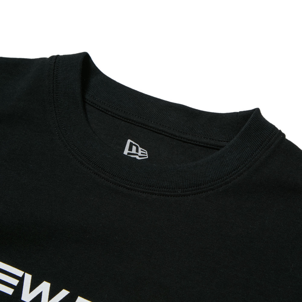 New Era Brand Name Logo Black Long Sleeve T-Shirt