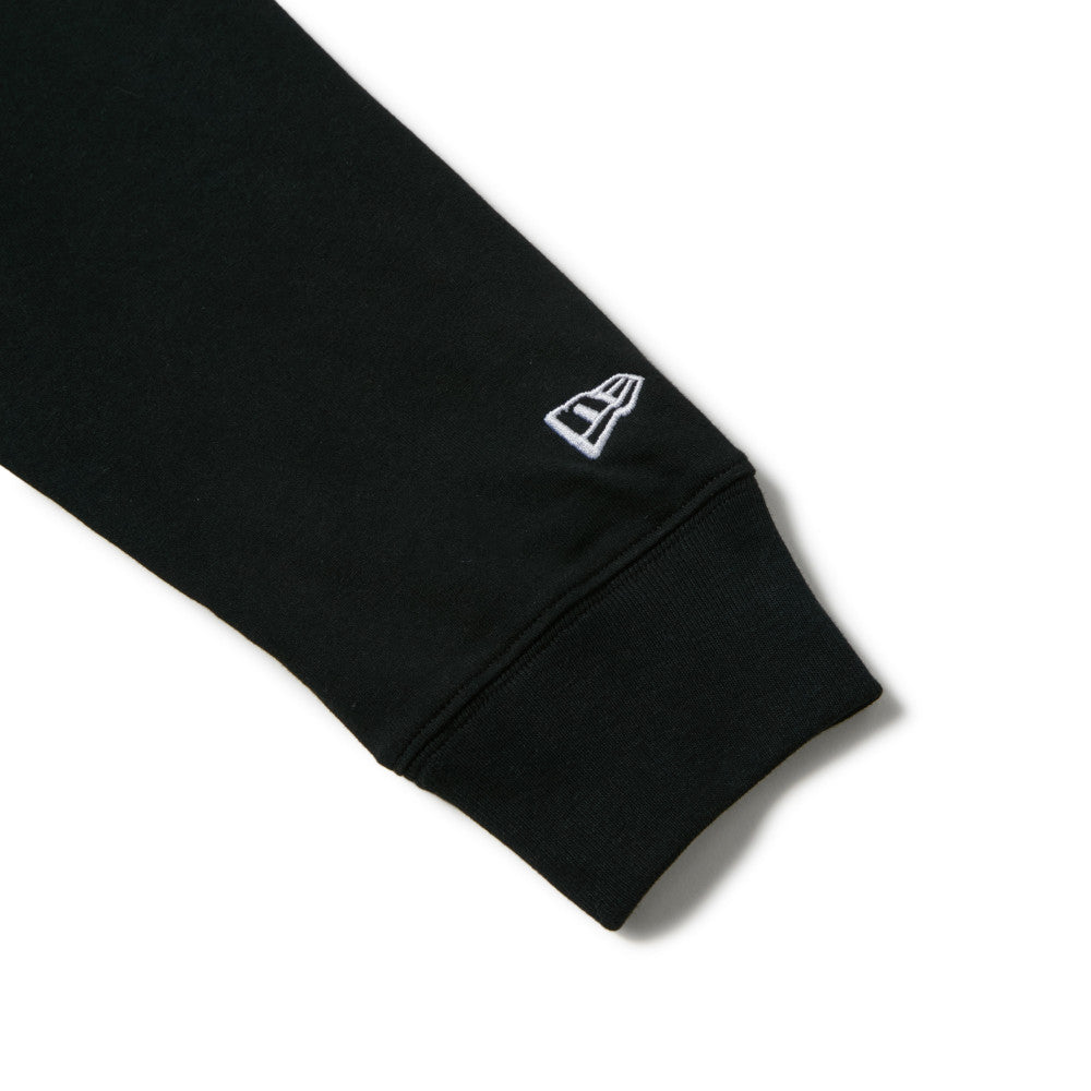 New Era Brand Name Logo Black Long Sleeve T-Shirt