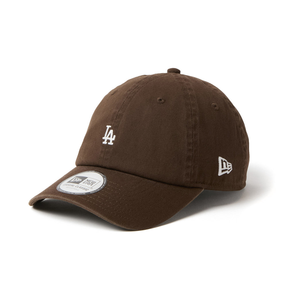 New Era Casual Classic Los Angeles Dodgers Mini Logo Walnut Adjustable Cap