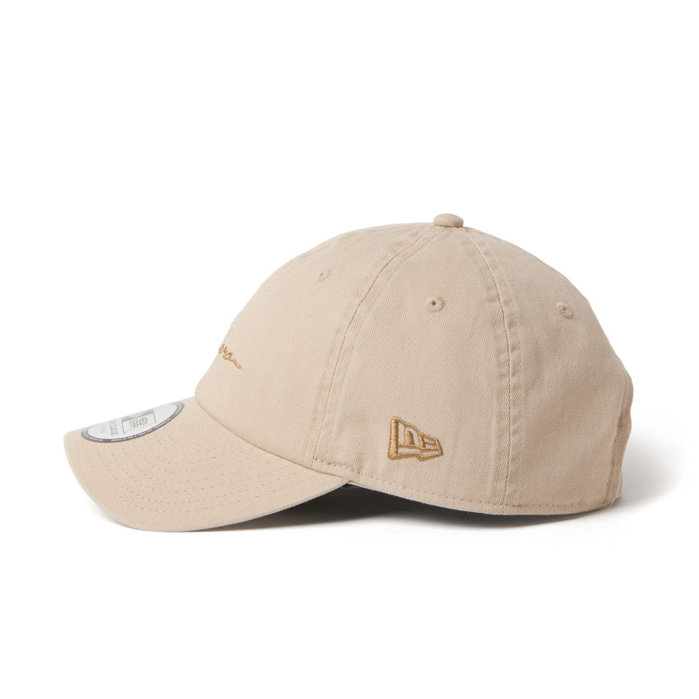 New Era Casual Classic Handwritten Logo New Beige Adjustable Cap