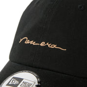 New Era Casual Classic Handwritten Logo Black Adjustable Cap