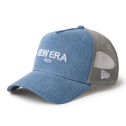 New Era 9FORTY A-Frame NE1920 Washed Denim Navy Trucker Cap