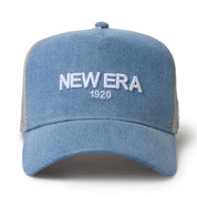 New Era 9FORTY A-Frame NE1920 Washed Denim Navy Trucker Cap