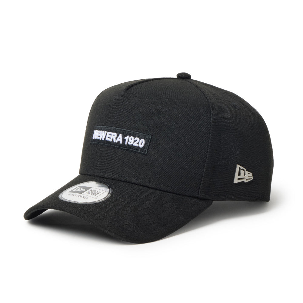 New Era 9FORTY A-Frame Metal Flag NE1920 Black Silver Adjustable Cap