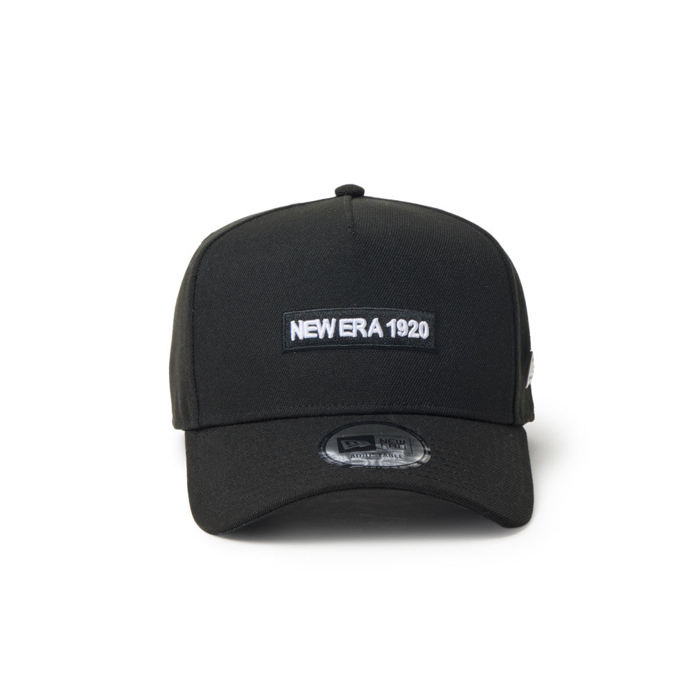 New Era 9FORTY A-Frame Metal Flag NE1920 Black Silver Adjustable Cap