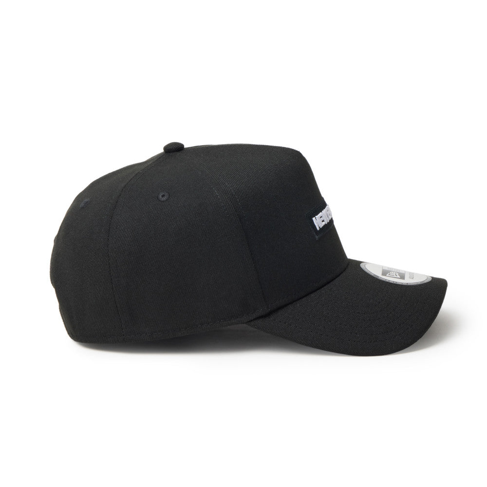 New Era 9FORTY A-Frame Metal Flag NE1920 Black Silver Adjustable Cap