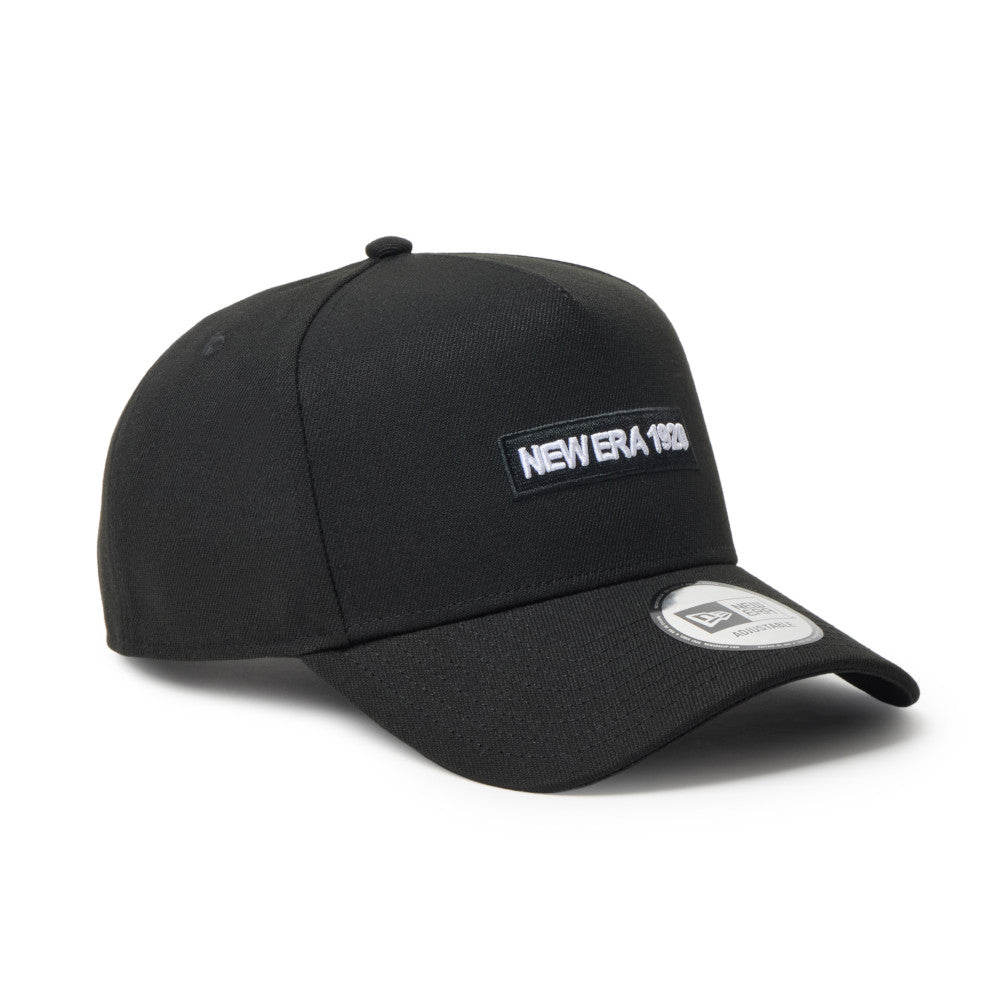 New Era 9FORTY A-Frame Metal Flag NE1920 Black Silver Adjustable Cap