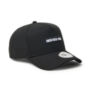 New Era 9FORTY A-Frame Metal Flag NE1920 Black Silver Adjustable Cap