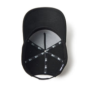 New Era 9FORTY A-Frame Metal Flag NE1920 Black Silver Adjustable Cap