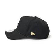 New Era 9FORTY A-Frame Metal Flag NE1920 Black Gold Adjustable Cap