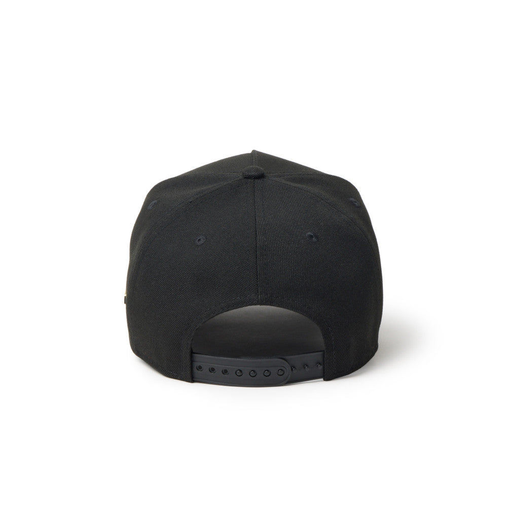 New Era 9FORTY A-Frame Metal Flag NE1920 Black Gold Adjustable Cap