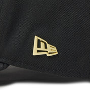 New Era 9FORTY A-Frame Metal Flag NE1920 Black Gold Adjustable Cap
