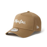 New Era 9FORTY A-Frame Compilation Logo Khaki Adjustable Cap