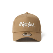 New Era 9FORTY A-Frame Compilation Logo Khaki Adjustable Cap