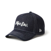 New Era 9FORTY A-Frame Compilation Logo Denim Navy Adjustable Cap