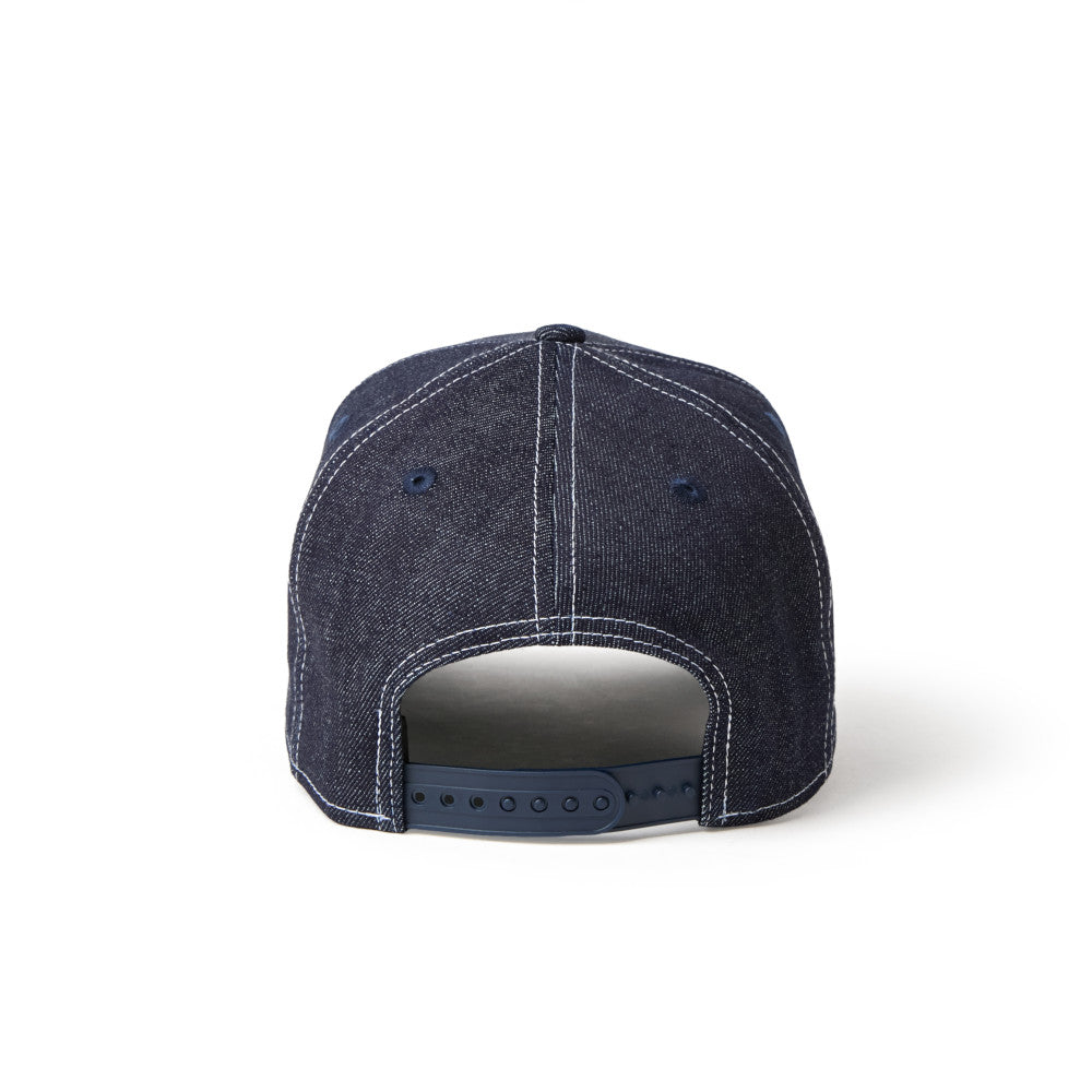 New Era 9FORTY A-Frame Compilation Logo Denim Navy Adjustable Cap