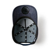 New Era 9FORTY A-Frame Compilation Logo Denim Navy Adjustable Cap