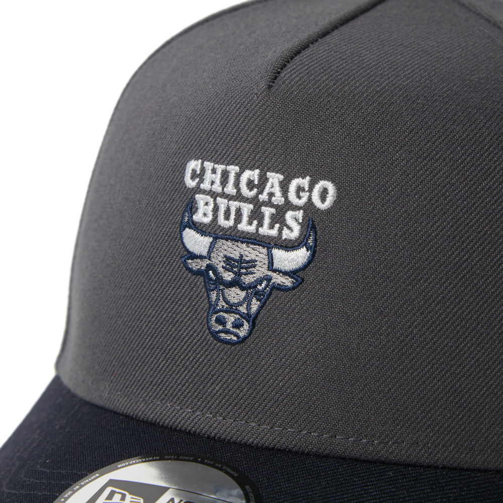 New Era 9FORTY A-Frame Chicago Bulls Grey Navy Adjustable Cap