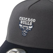 New Era 9FORTY A-Frame Chicago Bulls Grey Navy Adjustable Cap