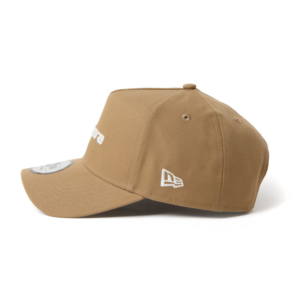 New Era 9FORTY A-Frame Wordmark Logo Khaki Adjustable Cap