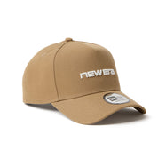 New Era 9FORTY A-Frame Wordmark Logo Khaki Adjustable Cap