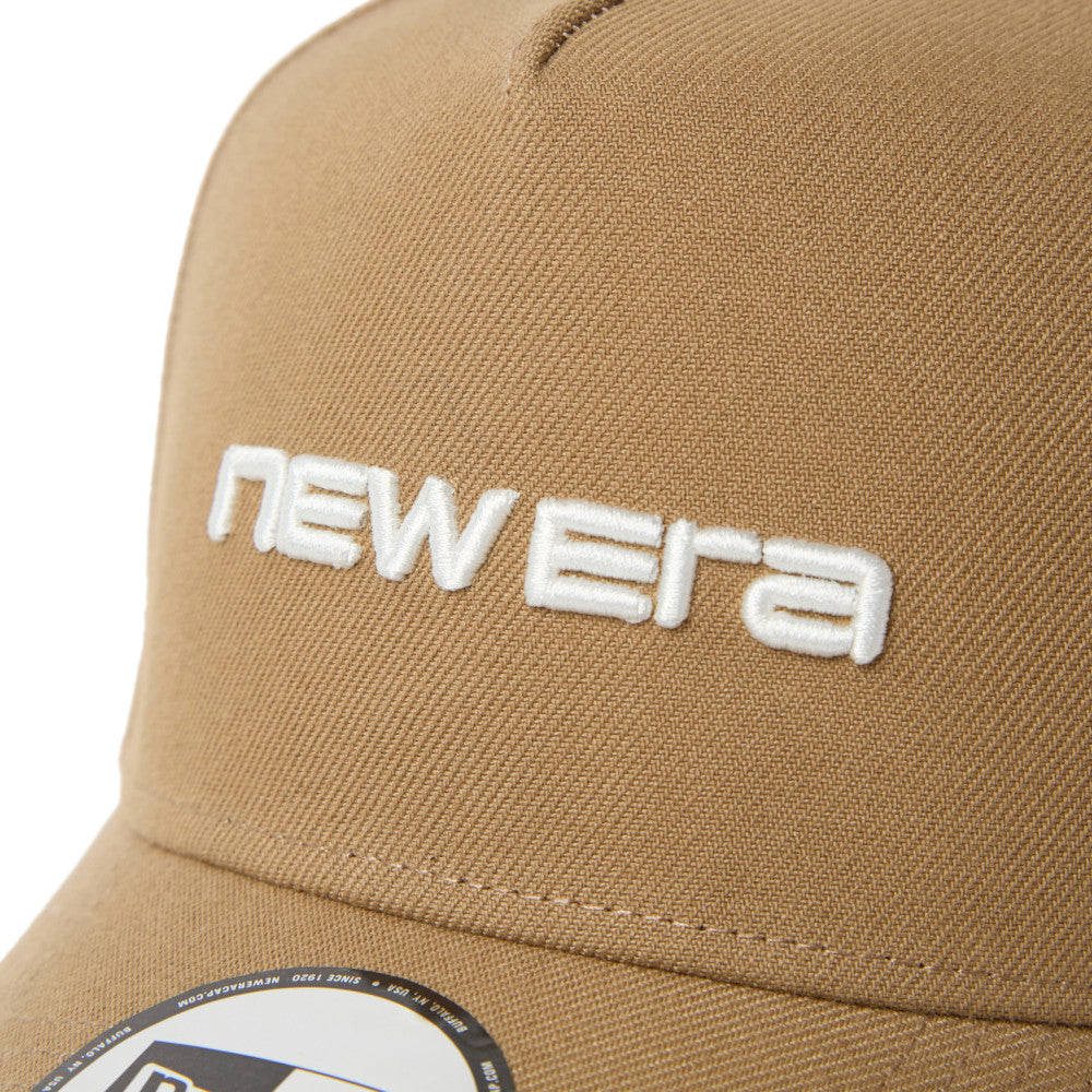 New Era 9FORTY A-Frame Wordmark Logo Khaki Adjustable Cap