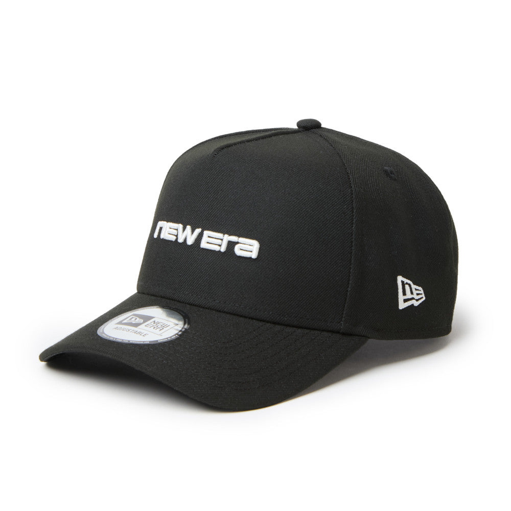 New Era 9FORTY A-Frame Wordmark Logo Black Adjustable Cap