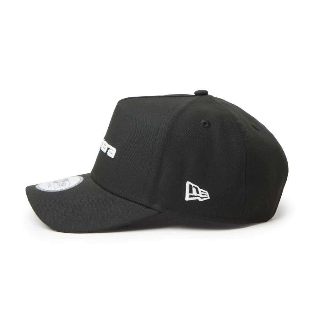 New Era 9FORTY A-Frame Wordmark Logo Black Adjustable Cap